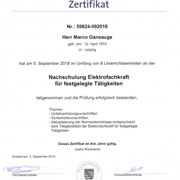 zertifikat_nachschulung_elektrofachkraft_fuer_festgelegte_taetigkeiten